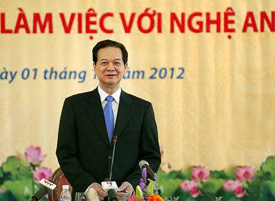 นายกฯลงพื้นที่จังหวัดเหงะอาน